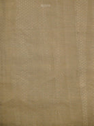 Beige Gold Tissue Brocade Handloom Banarasi Saree - Sacred Weaves