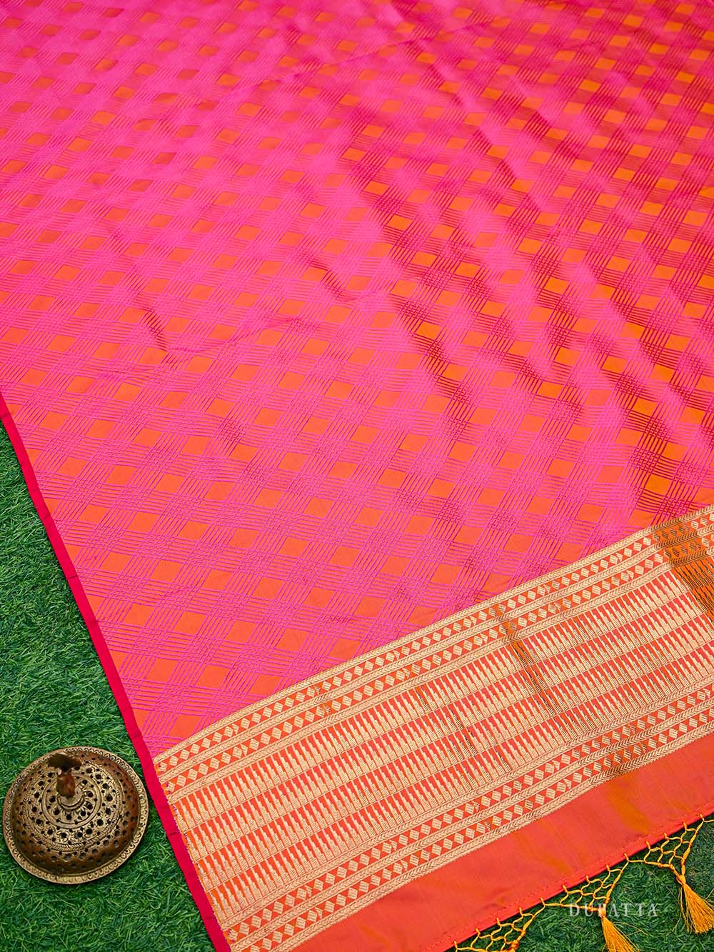 Yellow Brocade Katan Silk Handloom Banarasi Suit