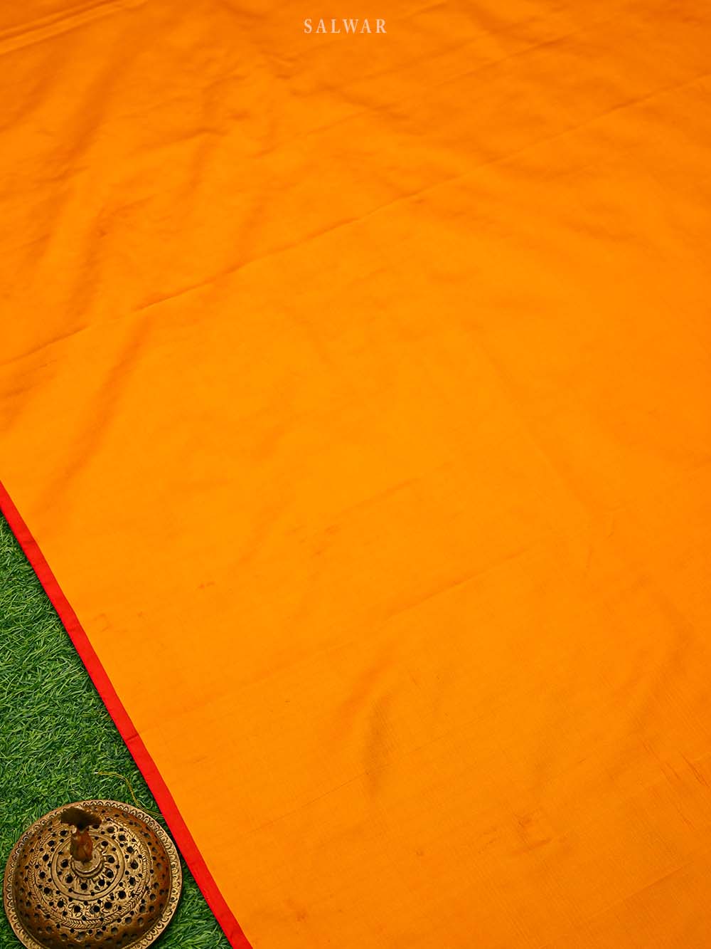 Yellow Brocade Katan Silk Handloom Banarasi Suit