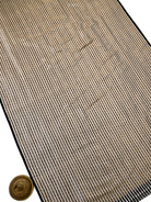 Grey Black Satin Brocade Silk Handloom Banarasi Suit - Sacred Weaves