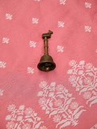 Coral Pink Jaal Cotton Silk Handloom Banarasi Suit - Sacred Weaves