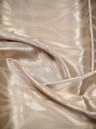 Dark Beige Tissue Brocade Handloom Banarasi Saree - Sacred Weaves