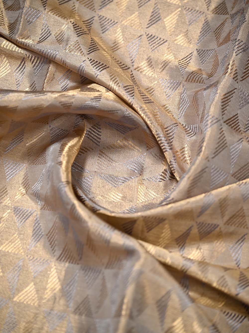 Grey Tissue Brocade Handloom Banarasi Saree - Sacred Weaves