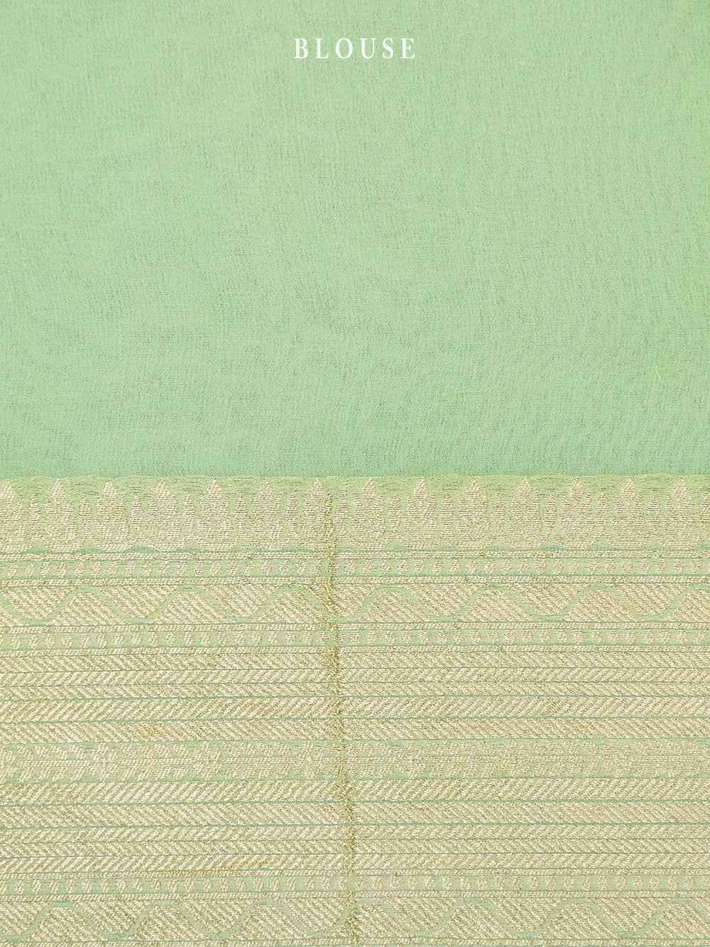 Pastel Green Purple Rangkat Khaddi Georgette Handloom Banarasi Saree - Sacred Weaves