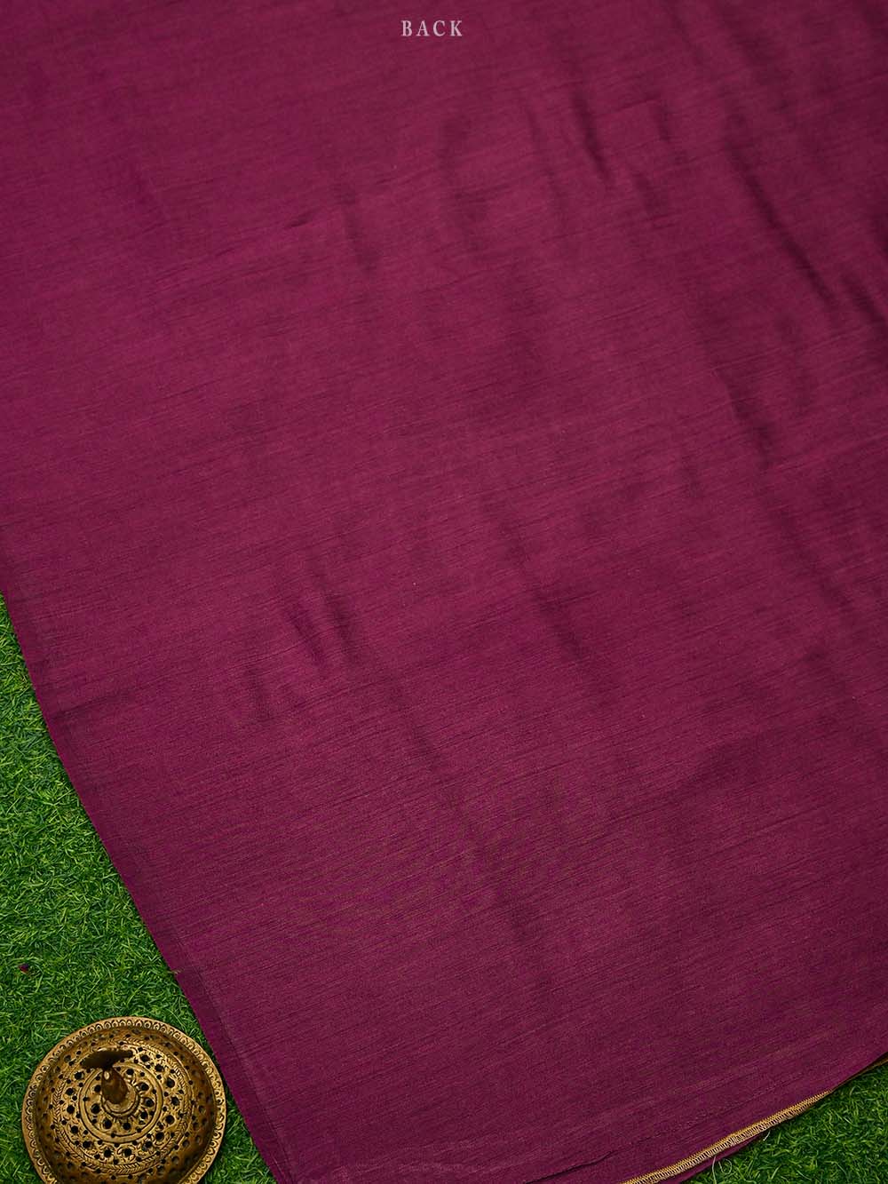 Dark Magenta Tussar Silk Handloom Banarasi Suit