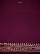 Wine Sona Roopa Zari Boota Satin Silk Handloom Banarasi Saree - Sacred Weaves