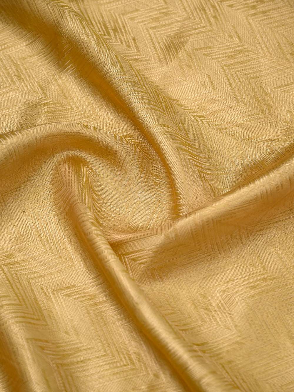 Lime Green Booti Katan Silk Handloom Banarasi Suit