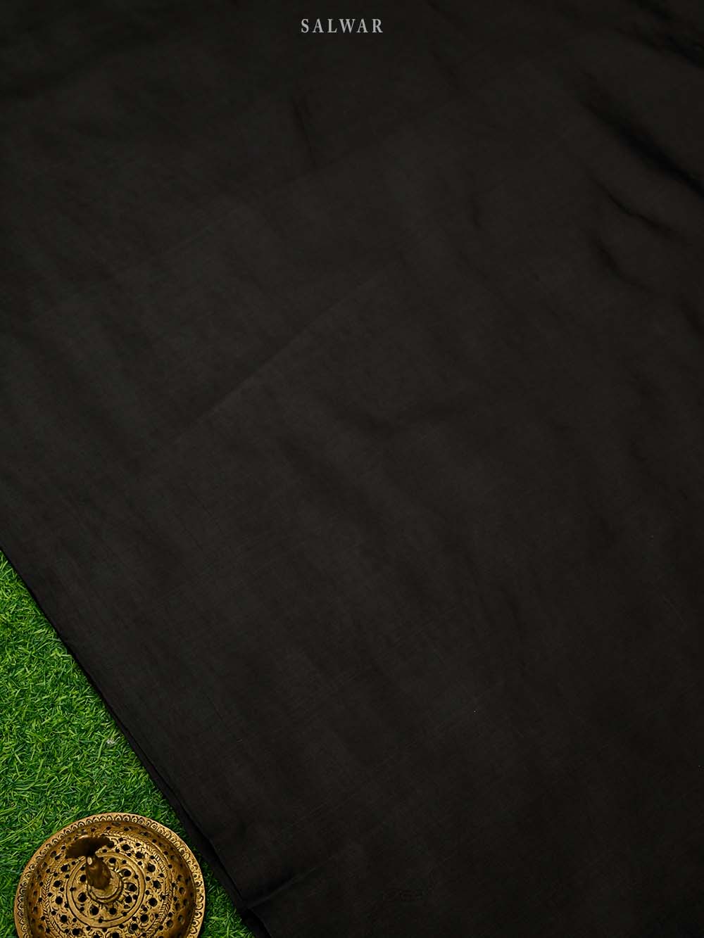 Black Booti Katan Silk Handloom Banarasi Suit