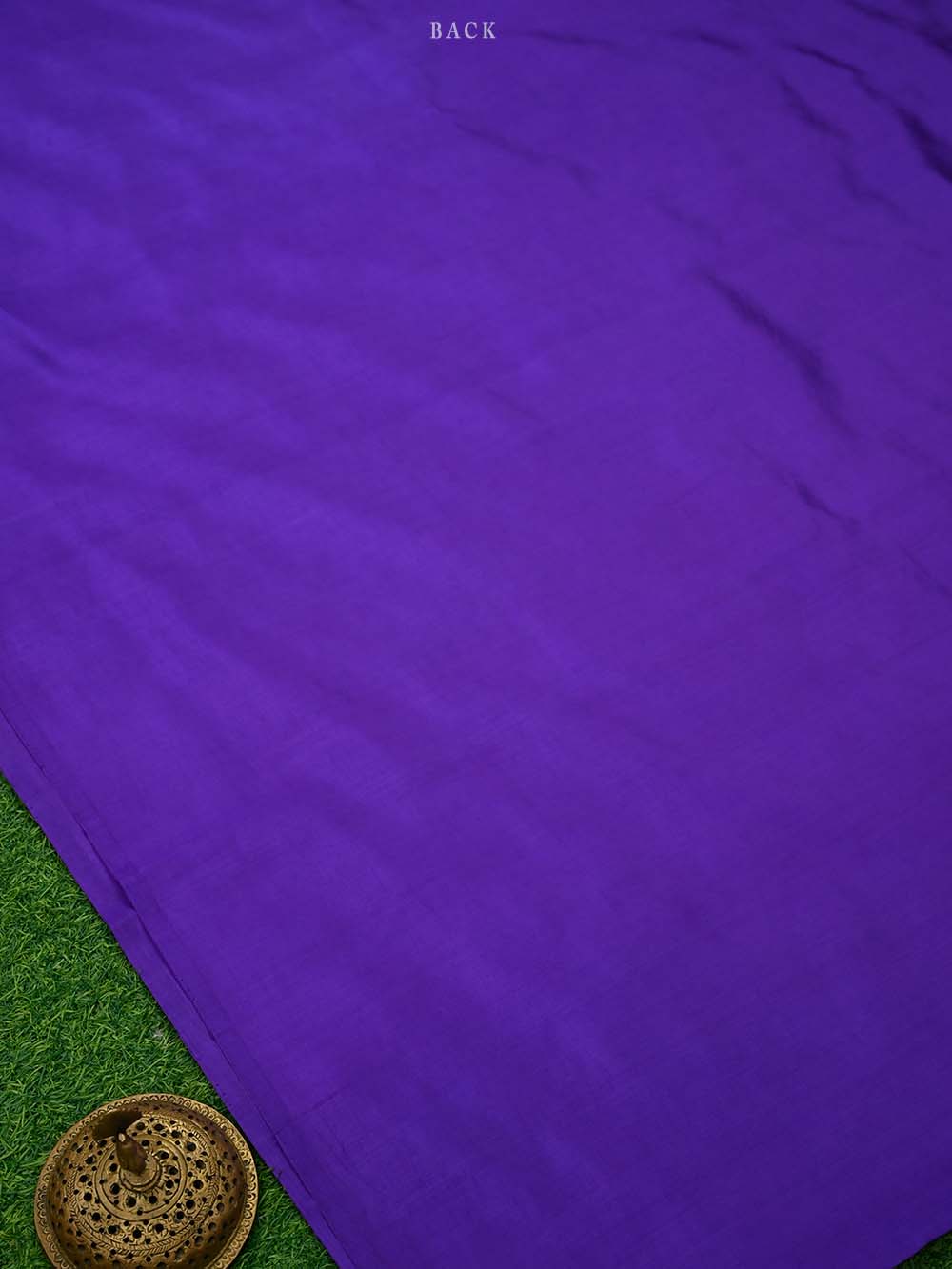Purple Booti Katan Silk Handloom Banarasi Suit