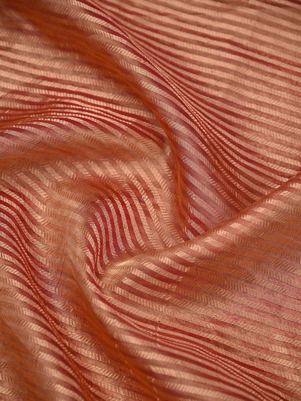 Dark Pink Booti Katan Silk Handloom Banarasi Suit