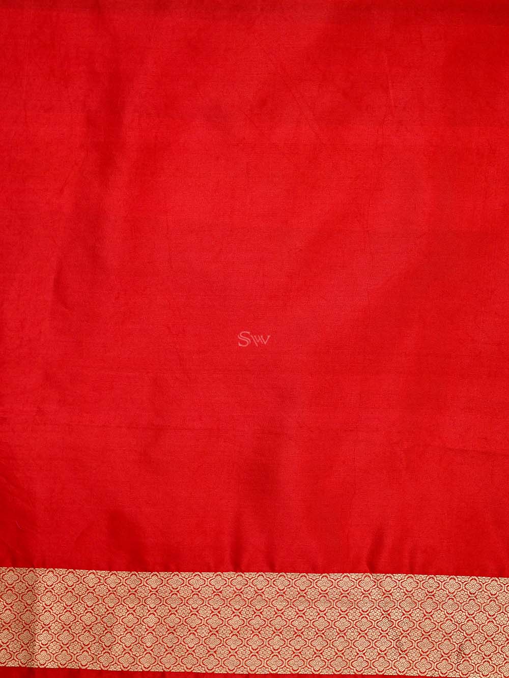 Red Booti Katan Silk Handloom Banarasi Suit