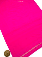 Dark Pink Meenakari Booti Katan Silk Handloom Banarasi Suit - Sacred Weaves