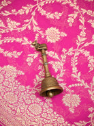 Pink Jaal Khaddi Georgette Handloom Banarasi Saree - Sacred Weaves