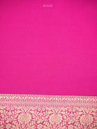Pink Jaal Khaddi Georgette Handloom Banarasi Saree - Sacred Weaves