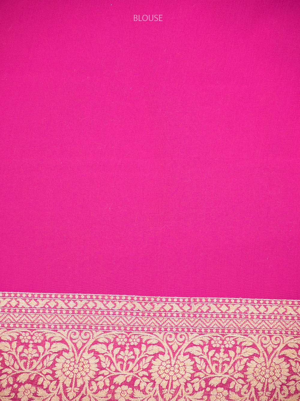 Pink Jaal Khaddi Georgette Handloom Banarasi Saree - Sacred Weaves