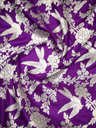 Purple Booti Katan Silk Handloom Banarasi Suit - Sacred Weaves