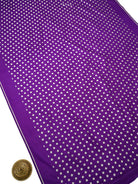 Purple Booti Katan Silk Handloom Banarasi Suit - Sacred Weaves
