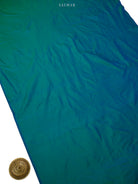 Blue Green Booti Katan Silk Handloom Banarasi Suit - Sacred Weaves