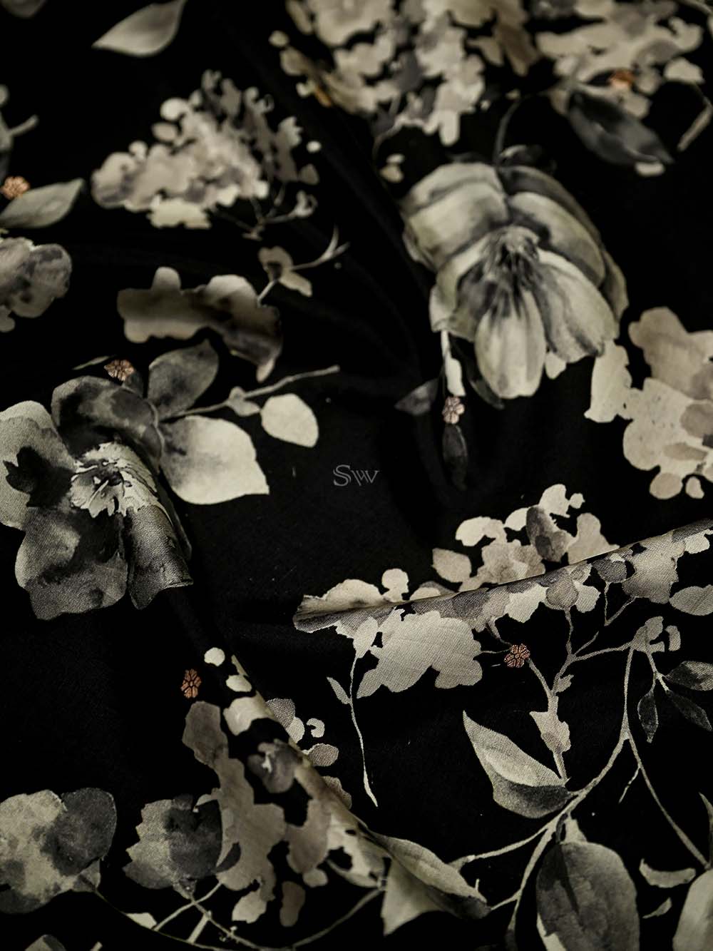 Black Booti Katan Silk Handloom Banarasi Suit - Sacred Weaves