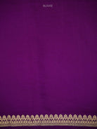 Purple Sona Roopa Zari Boota Satin Silk Handloom Banarasi Saree - Sacred Weaves