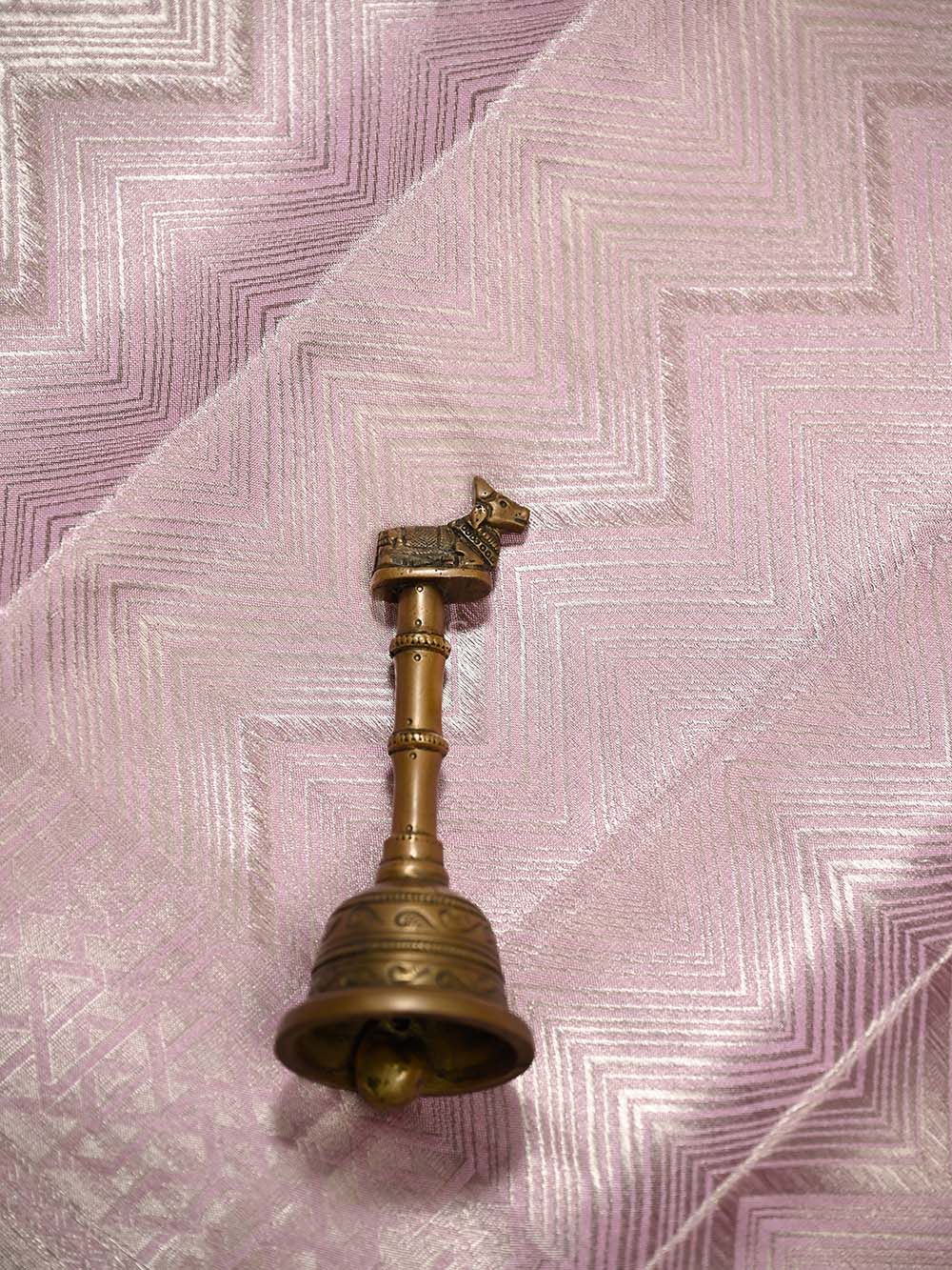Pastel Pink Tissue Brocade Handloom Banarasi Saree - Sacred Weaves