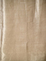 Dark Beige Tissue Brocade Handloom Banarasi Saree - Sacred Weaves