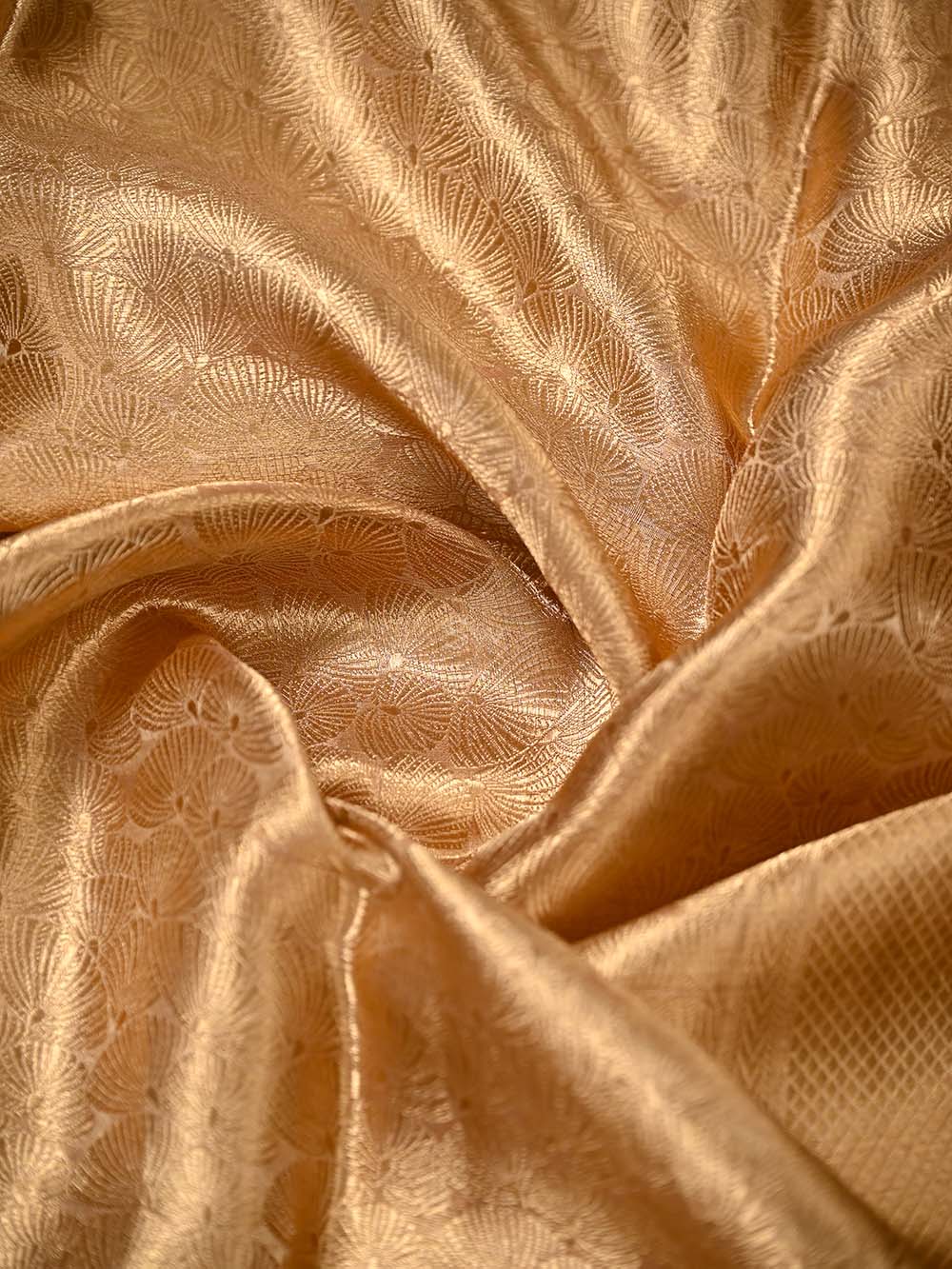 Pastel Pink Tissue Brocade Handloom Banarasi Saree - Sacred Weaves