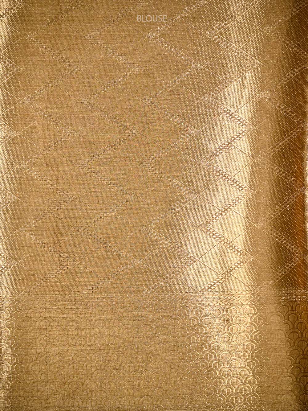 Golden Tissue Brocade Handloom Banarasi Saree - Sacred Weaves
