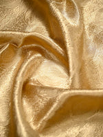 Beige Tissue Brocade Handloom Banarasi Saree - Sacred Weaves