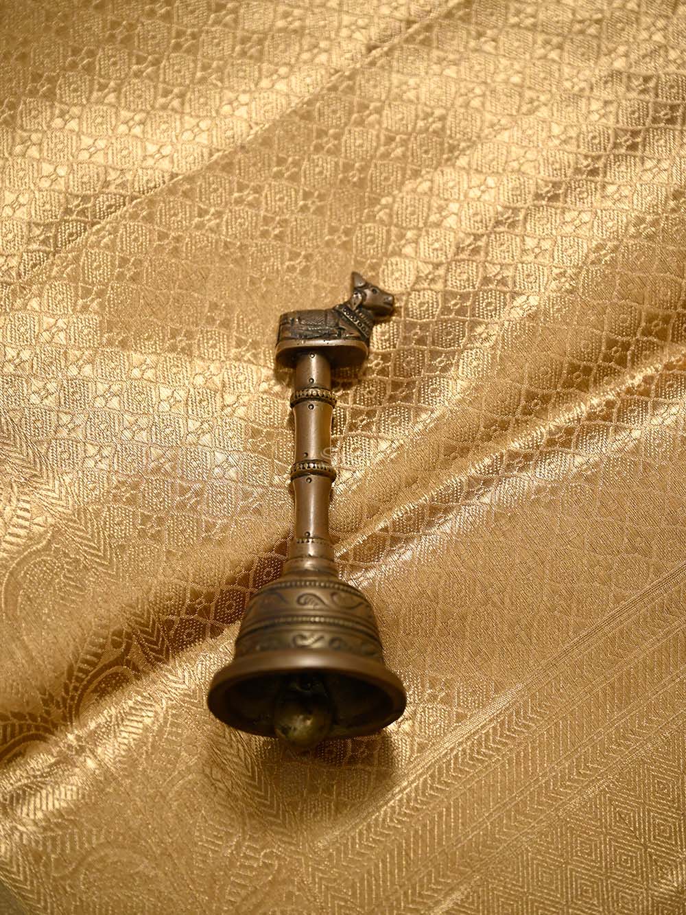 Beige Tissue Brocade Handloom Banarasi Saree - Sacred Weaves