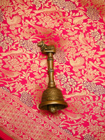 Pink Orange Meenakari Silk Brocade Handloom Banarasi Saree - Sacred Weaves