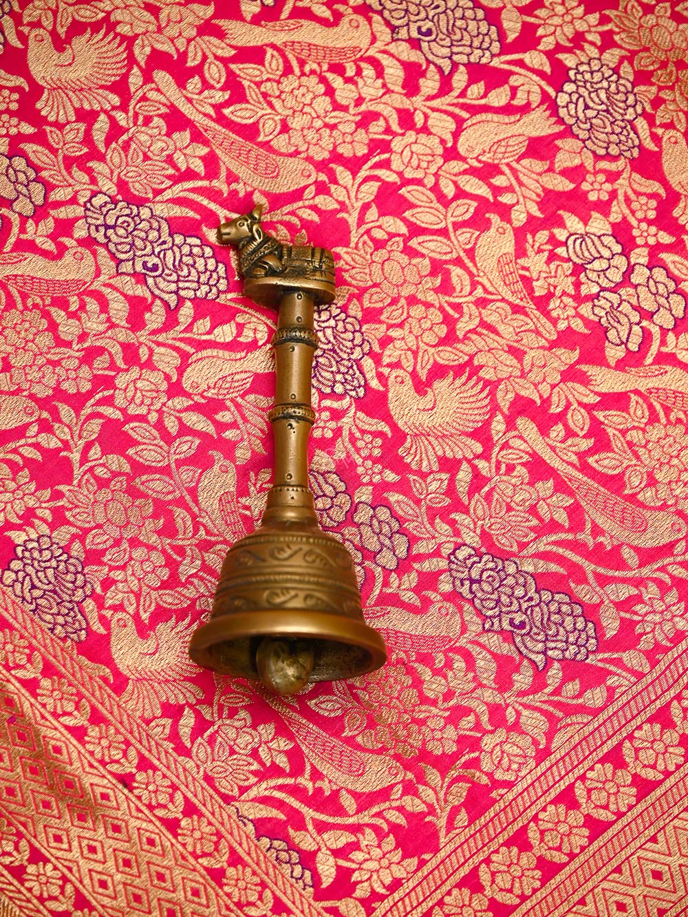 Pink Orange Meenakari Silk Brocade Handloom Banarasi Saree - Sacred Weaves