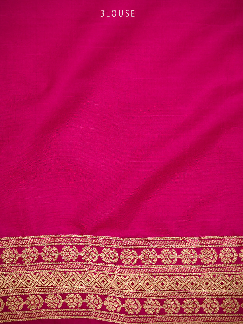 Dark Pink Meenakari Silk Brocade Handloom Banarasi Saree - Sacred Weaves