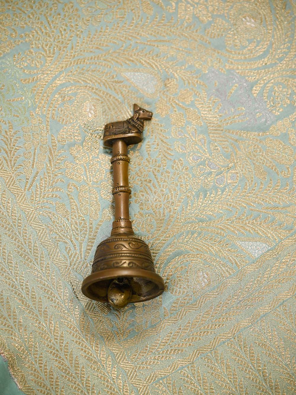 Sea Green Katan Silk Brocade Handloom Banarasi Saree - Sacred Weaves