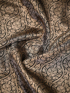 Black Zari Jaal Silk Brocade Handloom Banarasi Saree - Sacred Weaves