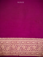 Dark Magenta Silk Brocade Handloom Banarasi Saree - Sacred Weaves