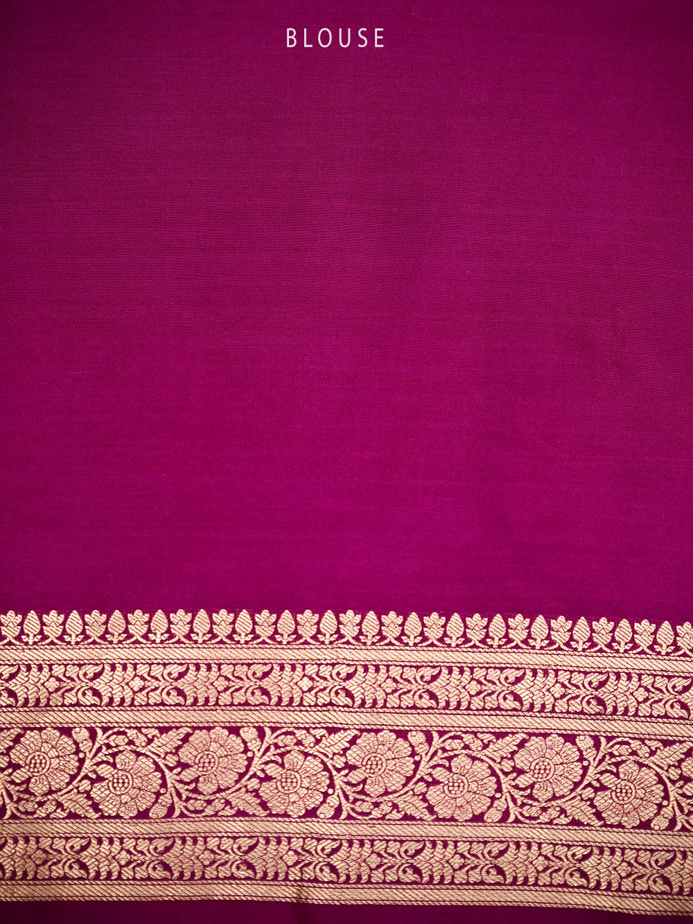 Dark Magenta Silk Brocade Handloom Banarasi Saree - Sacred Weaves