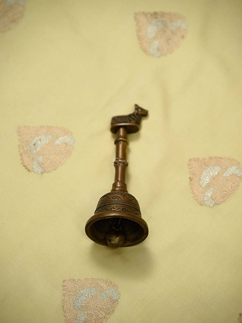 Cream Boota Katan Silk Handloom Banarasi Suit - Sacred Weaves