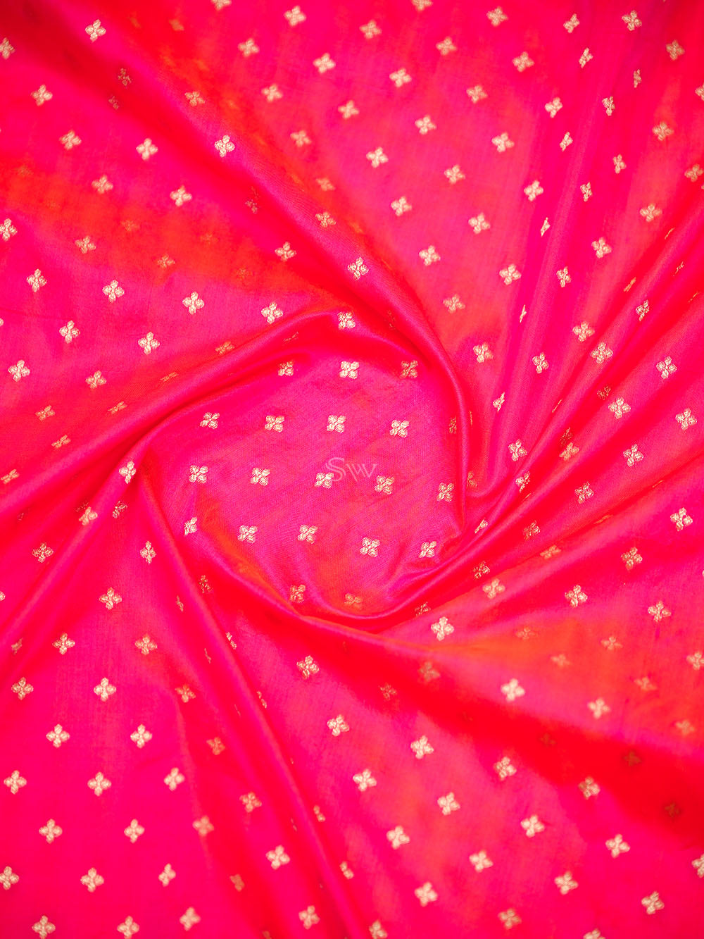 Pink Orange Jaal Katan Silk Handloom Banarasi Suit - Sacred Weaves