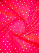 Pink Orange Jaal Katan Silk Handloom Banarasi Suit - Sacred Weaves