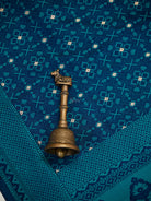 Blue Green Satin Tanchoi Silk Handloom Banarasi Suit - Sacred Weaves