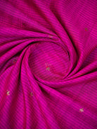 Dark Magenta Booti Dupion Silk Handloom Banarasi Suit - Sacred Weaves