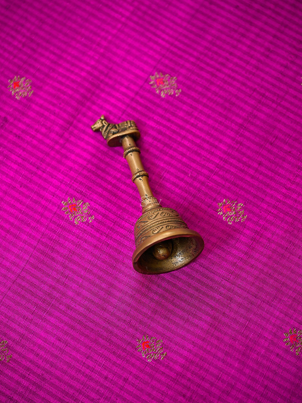 Dark Magenta Booti Dupion Silk Handloom Banarasi Suit - Sacred Weaves