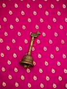 Dark Pink Meenakari Booti Katan Silk Handloom Banarasi Suit - Sacred Weaves
