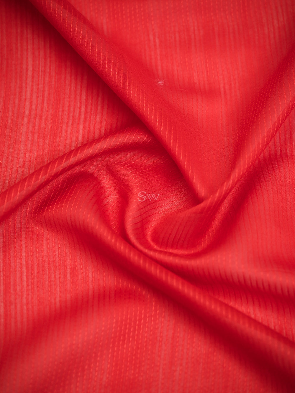 Red Cotton Silk Banarasi Saree - Sacred Weaves
