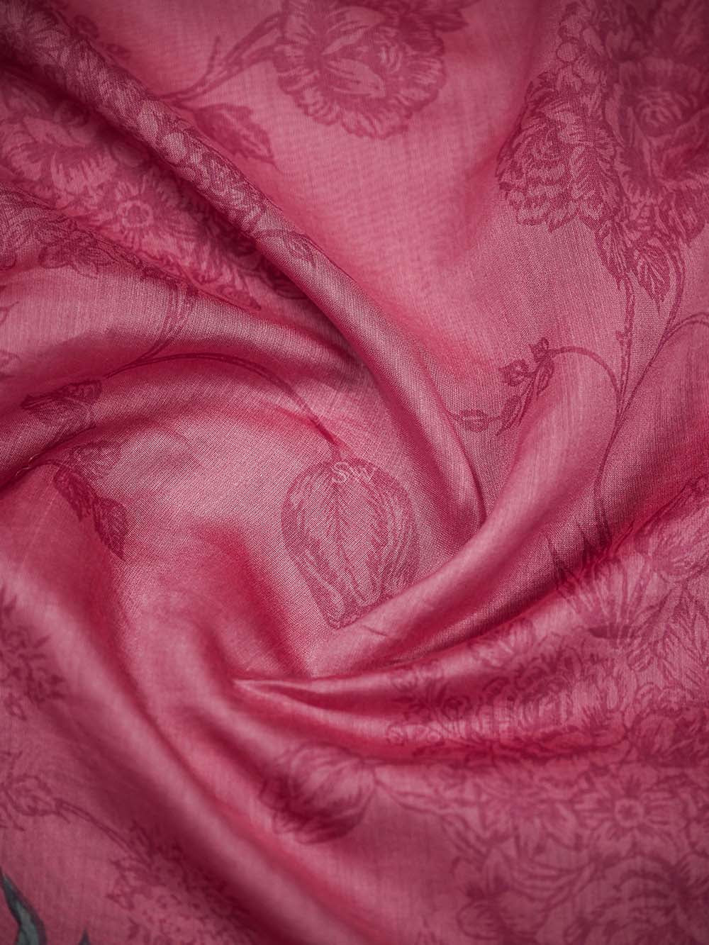 Pink Booti Cotton Silk Handloom Banarasi Suit - Sacred Weaves