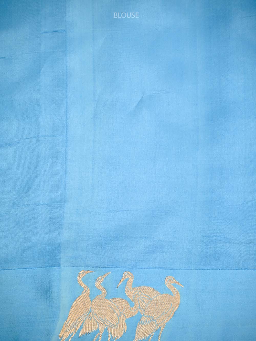 Blue Green Booti Pure Silk Handloom Banarasi Saree - Sacred Weaves