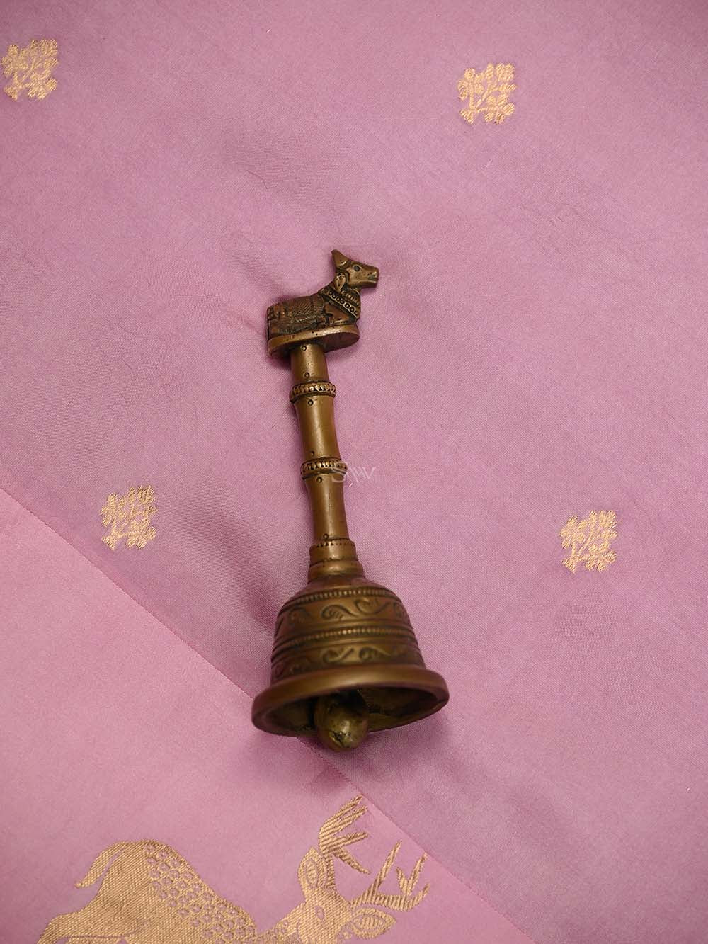 Pink Booti Pure Silk Handloom Banarasi Saree - Sacred Weaves