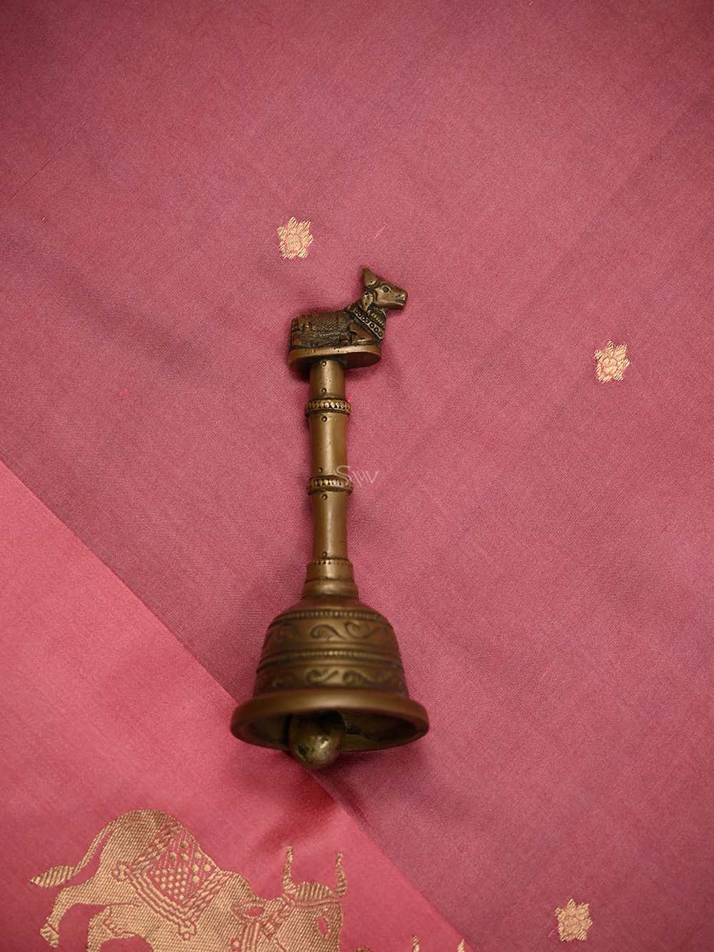 Pink Peach Booti Pure Silk Handloom Banarasi Saree - Sacred Weaves