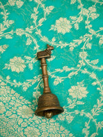 Sea Green Jaal Khaddi Georgette Handloom Banarasi Saree - Sacred Weaves